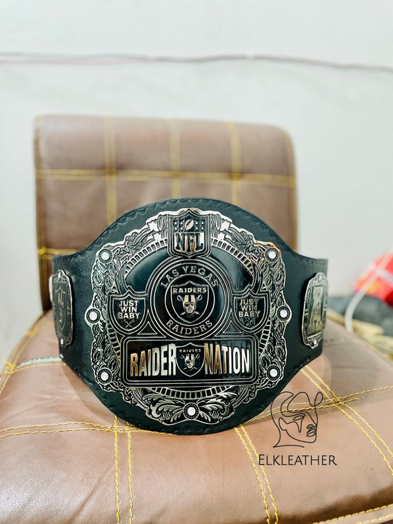 Las Vegas NFL Raiders Heavy Weight Championship Belt Replica
