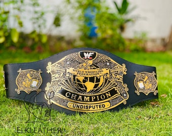 World Wrestling Federation Champion Heavyweight Championship Belt Replica Personalized Wrestling belt With Personalized Name Plate Option