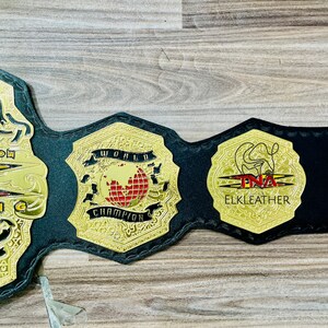 World TNA Wrestling Champion Heavy Weight Championship Belt Replica Personalized Wrestling belt Zinc Material Genuine Leather Gift For Him