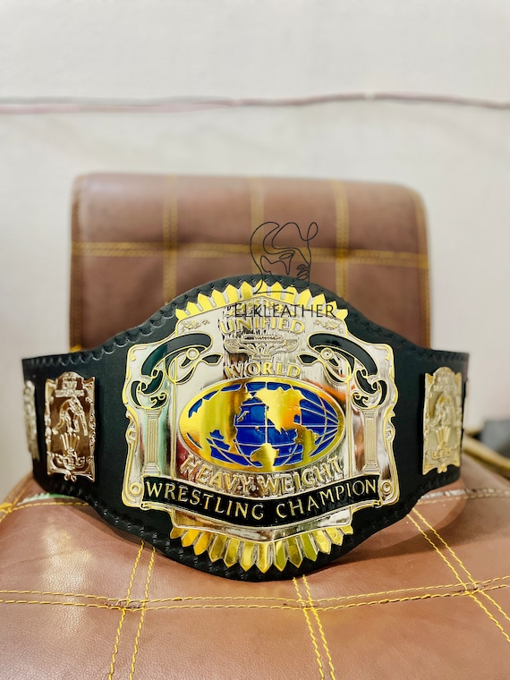 Unified World Heavyweight Wrestling Champion Belt Replica Personalized Wrestling belt Zinc Material Genuine Leather Gift For Him