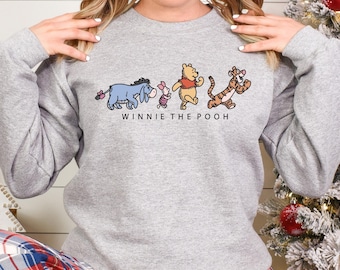 Winnie The Pooh Sweatshirt, Disney Winnie Hoodie, Disney Animal Kingdom Sweatshirt, Winnie The Pooh Tigger Piglet Eeyore Sweatshirt, 271359