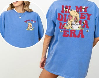 Winnie The Pooh In My Dinsey Mama Era Shirt, Comfort Colors, Disney Mother's Day Tee, Disney Family Vacation, Pooh Bear Mom Shirt 272801