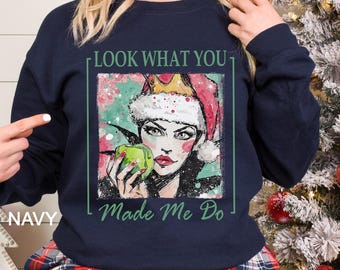 Christmas Disney Princesses Sweatshirt, Ariel Cinderella Aurora Evil Queen Maleficent Hoodie, Disney Princess Christmas Crewneck 274347