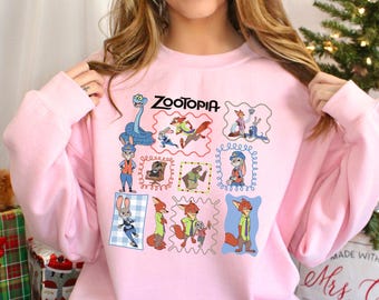 Disney Zootopia 2 Sweatshirt, Walt Disney World Sweatshirt, Judy Hopps Nick Wilde Gary De'Snake Hoodie, Disneyland Zootopia Crewneck 274527