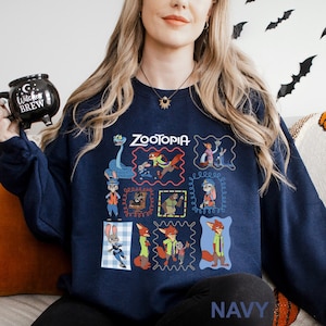 Disney Zootopia 2 Sweatshirt, Walt Disney World Sweatshirt, Judy Hopps Nick Wilde Gary De'Snake Hoodie, Disneyland Zootopia Crewneck 274527 bild 12