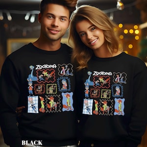 Disney Zootopia 2 Sweatshirt, Walt Disney World Sweatshirt, Judy Hopps Nick Wilde Gary De'Snake Hoodie, Disneyland Zootopia Crewneck 274527 bild 6