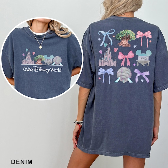 Disney Coquette Shirt, Comfort Colors, Walt Disney World Coquette Shirt, Disney Castle Shirt, Hollywood Studios Tee, Disneyland Shirt 273268