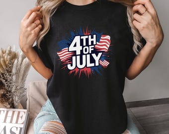 4th Of July Shirt, Comfort Colors Shirt, American Shirt, Fourth of July Shirt, USA Patriotic Shirt, Independence Day Shirt 275013