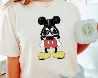Disney Mickey Darth Vader Shirt, Comfort Colors Disney Shirt, Star Wars Family Shirt, Disney Star Wars Shirt, Disney Trip Shirt, 271292