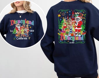 Zootopia Christmas Sweatshirt, Disneyland California Est. 2016 Sweatshirt, Zootopia Characters Hoodie, Disney Christmas Trip Crewneck 274278