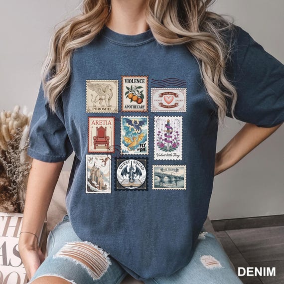 Fourth Wing Books Stamp Shirt, Comfort Colors, Fourth Wing Shirt, Dragon Rider Shirt, Book Fan Shirt, Vintage Bookish Girl Tee 274478