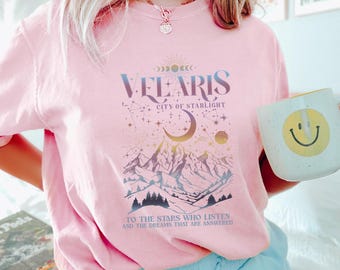 Velaris City of Starlight Shirt, Comfort Colors, The Night Court Shirt, Court Of Dreams Tee,City Of Starlight Shirt, Bookish Girl Tee 274312
