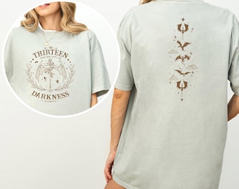 Vintage The Thirteen Throne Of Glass Shirt, Comfort Colors, The Thirteen From Now Until Darkness Claims Us Shirt, Bookish Girl Shirt 274311
