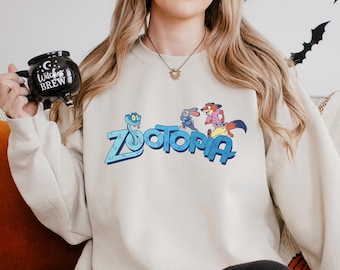Disney Zootopia 2 Sweatshirt, Walt Disney World Sweatshirt, Judy Hopps Nick Wilde Gary De'Snake Hoodie, Disneyland Zootopia Crewneck 274510