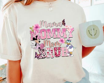 Disney Mama Mommy Mom Bruh Shirt, Comfort Colors Shirt, Disney Family Trip Shirt, Disney Mothers Day Shirt, Minnie Daisy Mom Shirt 272797