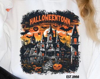 Halloweentown Est 1998 Sweatshirt, Halloweentown University, Retro Halloweentown Sweatshirt, Fall Sweatshirt, Halloween Sweatshirt