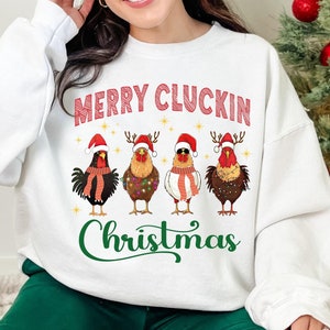Merry Cluckin’ Christmas Shirt,Christmas T-shirt, Christmas Shirt, Funny Christmas Shirt, Merry Christmas Shirts, Trending Christmas Shirt