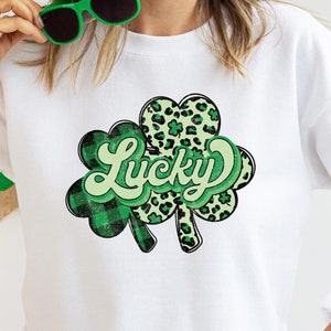 Cute St Patricks Day Four Leaf Clover Shirt, St Patrick Day Tshirt, St Patricks Day Sweater, Shamrock Sweatshirt, Gift For St Patricks Day