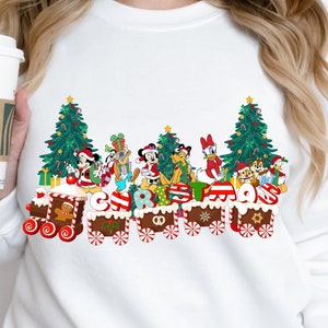 Mickey and Friends Christmas Sweatshirt, Mickey Christmas Shirt, Disney Christmas Sweater, Disney Christmas Shirt, Disneyland Tshirts, Gift