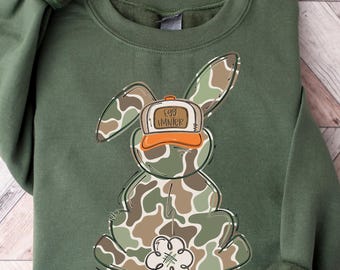 Egg Hunter Camo Easter Shirts, Toddler T-shirt, Easter Day Shirt, Camo Easter Bunny Shirt, Happy Easter Shirt, Easter Egg Hunt Kids Shirt