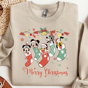 Mickey and Friends Christmas Sweatshirt, Mickey Christmas Shirt, Disney Christmas Sweater, Disney Christmas Shirt, Disneyland Tshirts, Gift