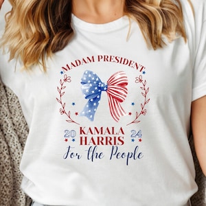 Madam President Shirt, Kamala 2024 Sweatshirt, Democrat Gift, Kamala 2024 Shirt, Political Shirt, Election Shirt, Kamala Hoodie, Kamala Tee