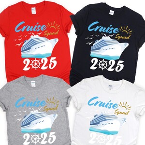 Camiseta Cruise Squad 2025, camiseta personalizada de crucero familiar 2025, camiseta personalizada de crucero familiar 2025, camiseta a juego para viaje en crucero familiar, camiseta de crucero