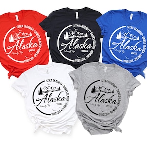 Aangepast Alaska Cruise-shirt, Alaska Cruise T-shirt, aangepaste familiecruise shirts, familie bijpassende cruiseshirt, groepscruise T-shirt, Alaska Tee