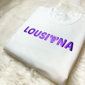 Mardi Gras Puff Sweatshirt, Lousiana Puff Shirts, 3D Embossed Mardi Gras Shirt, 3D Puff Mardi Gras Shirts, Mardi Gras Party Shirts, Trendy