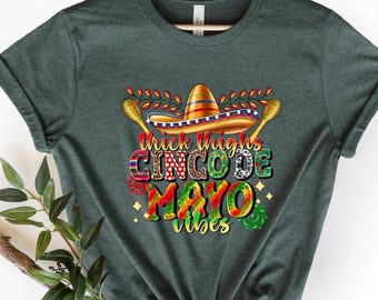 Thick Thighs Cinco de Mayo Vibes Sweatshirt, Mexican Fiesta Shirt, Cinco de Mayo Party Tee, Fiesta Vibes Top, Funny Holiday Graphic Shirt