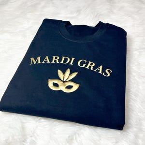 Mardi Gras Puff Sweatshirt, Mardi Gras Puff Shirts, 3D Embossed Mardi Gras Shirt, 3D Puff Mardi Gras Shirts, Mardi Gras Party Shirts, Trendy