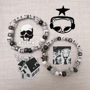 Grey59 + SuicideBoys Bracelet Set • G59 SuicideBoys Inspired Handmade Kandi Bracelets