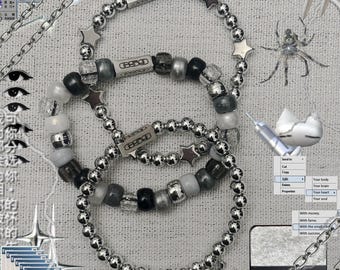 UNOFFICIAL Silver SuicideBoys Bracelets With Stainless Steel Engraved G59 Charm
