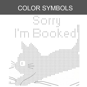 May include: A black and white paint-by-number pattern featuring the text "Sorry I'm Booked" above a stylized cat silhouette. The design is composed of numerous small number 2 symbols arranged on a grid to form the image and text elements.