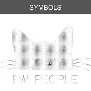 Ew, People Black Cat Cross Stitch Pattern, Instant Download PDF, Digital Download image 6