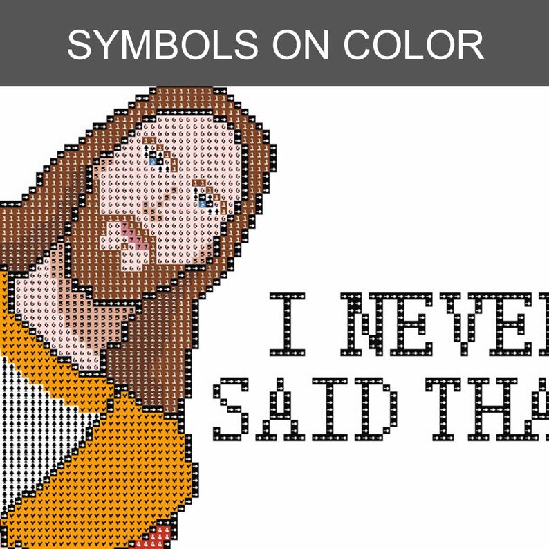 Borduurpatroon van een glurende Jezus | I Saw That Needlepoint (Direct te downloaden) afbeelding 9