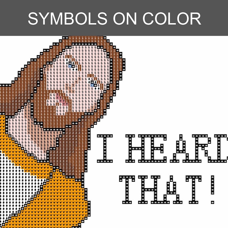 Borduurpatroon van een glurende Jezus | I Saw That Needlepoint (Direct te downloaden) afbeelding 8