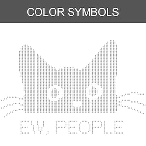 Ew, People Black Cat Cross Stitch Pattern, Instant Download PDF, Digital Download image 5