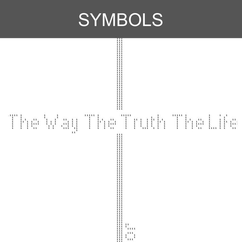 Minimalist Christian Cross Stitch Pattern | The Way The Truth The Life, John 14:6 Bible Verse | Modern Religious Embroidery PDF Chart image 6
