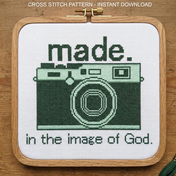 Made In The Image Of God Cross Stitch Pattern, Instant Download PDF