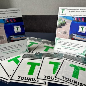 Toeristisch T-bord voor rijden in onbekende gebieden, kentekenplaten voor leerling-chauffeurs Nieuwe kentekenplaten voor chauffeurs