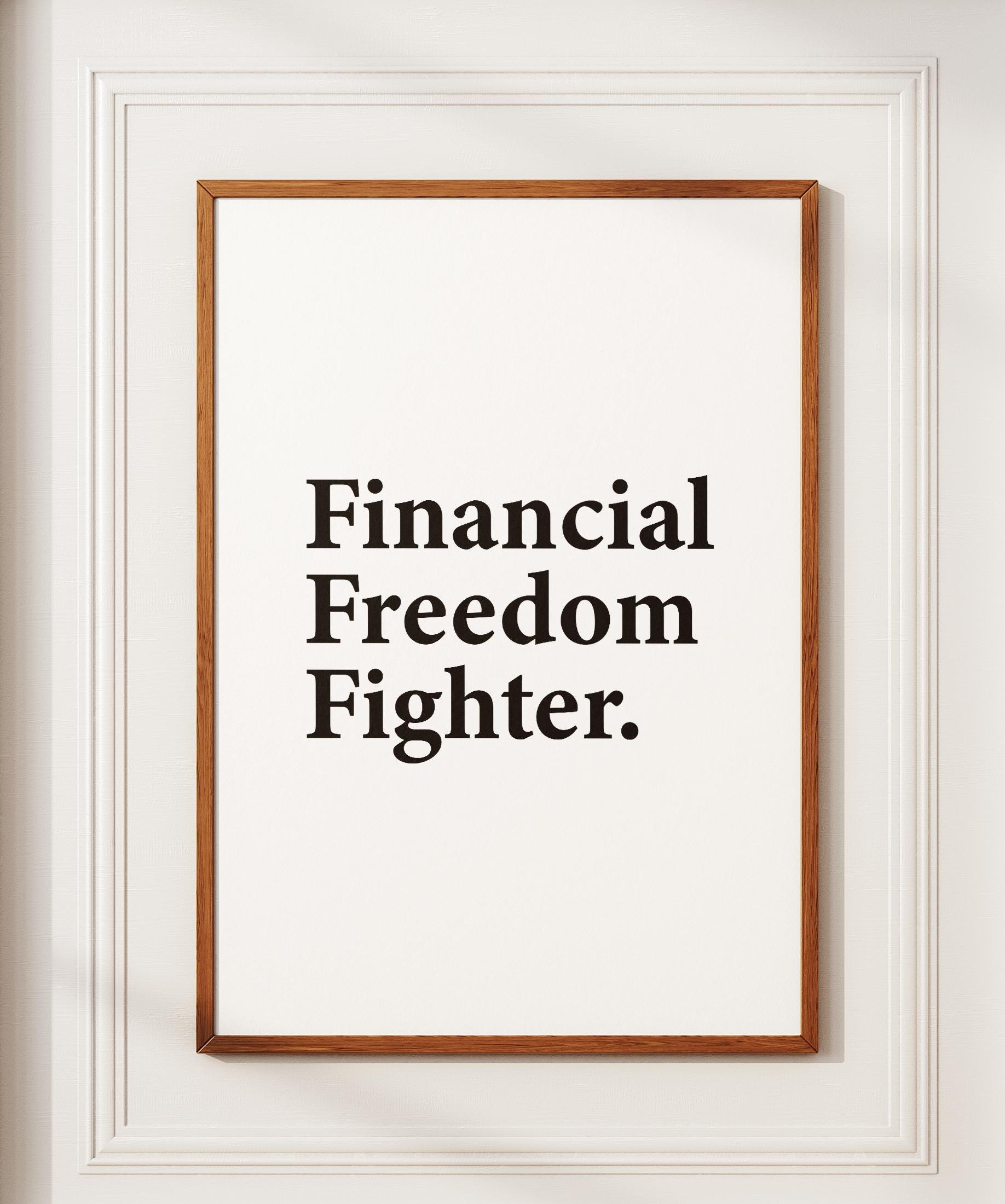 Financial Freedom Poster - Etsy