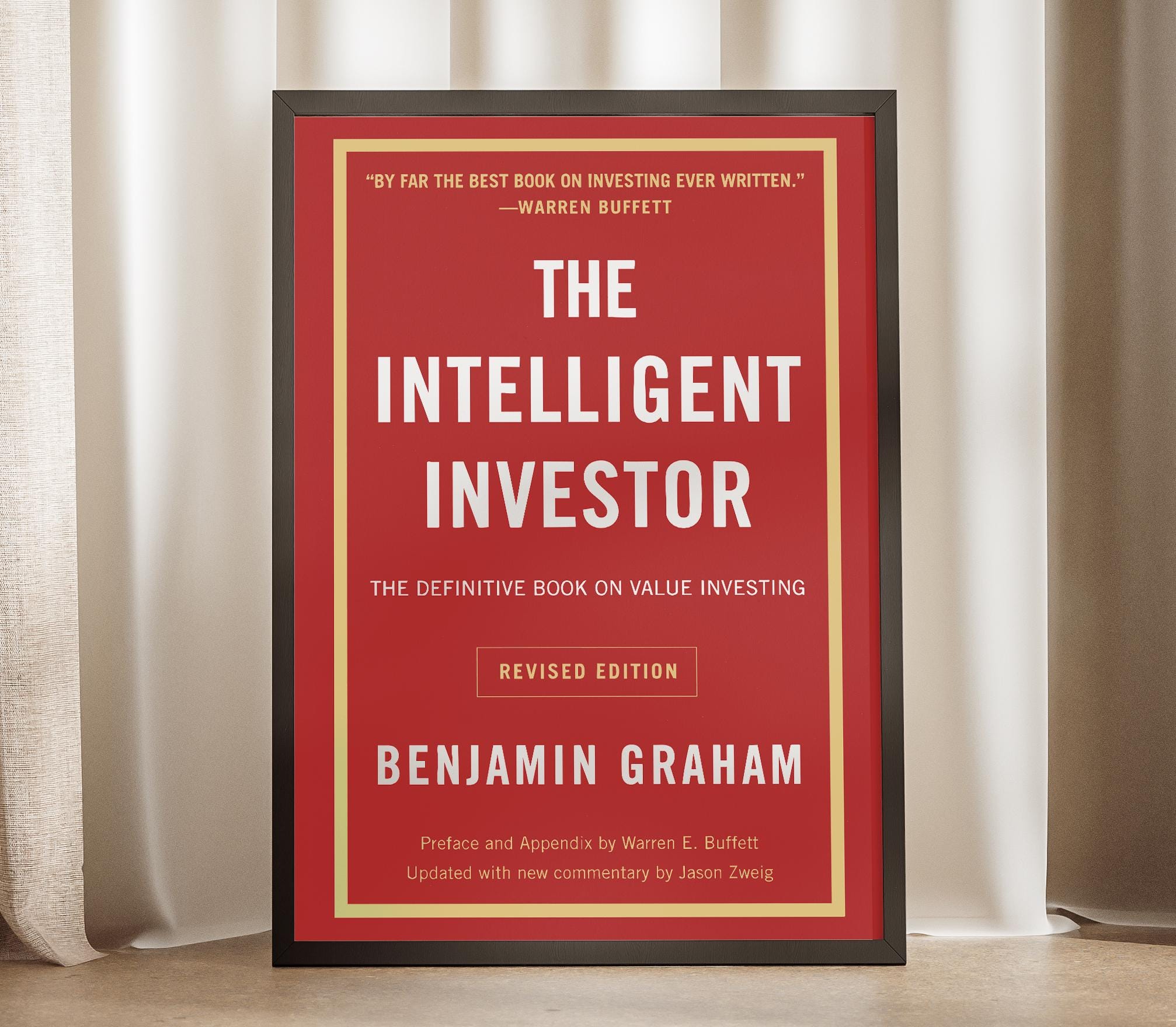The Intelligent Investor Poster, Benjamin Graham Poster, Office Decor,  Accounting Gift,finance Wall Art, Financial Advisor Accounting Prints - Etsy