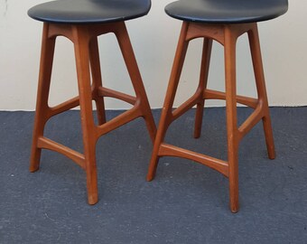 mid century bar stools etsy
