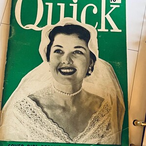 Vintage papieren tijdschrift kortstondig 1950