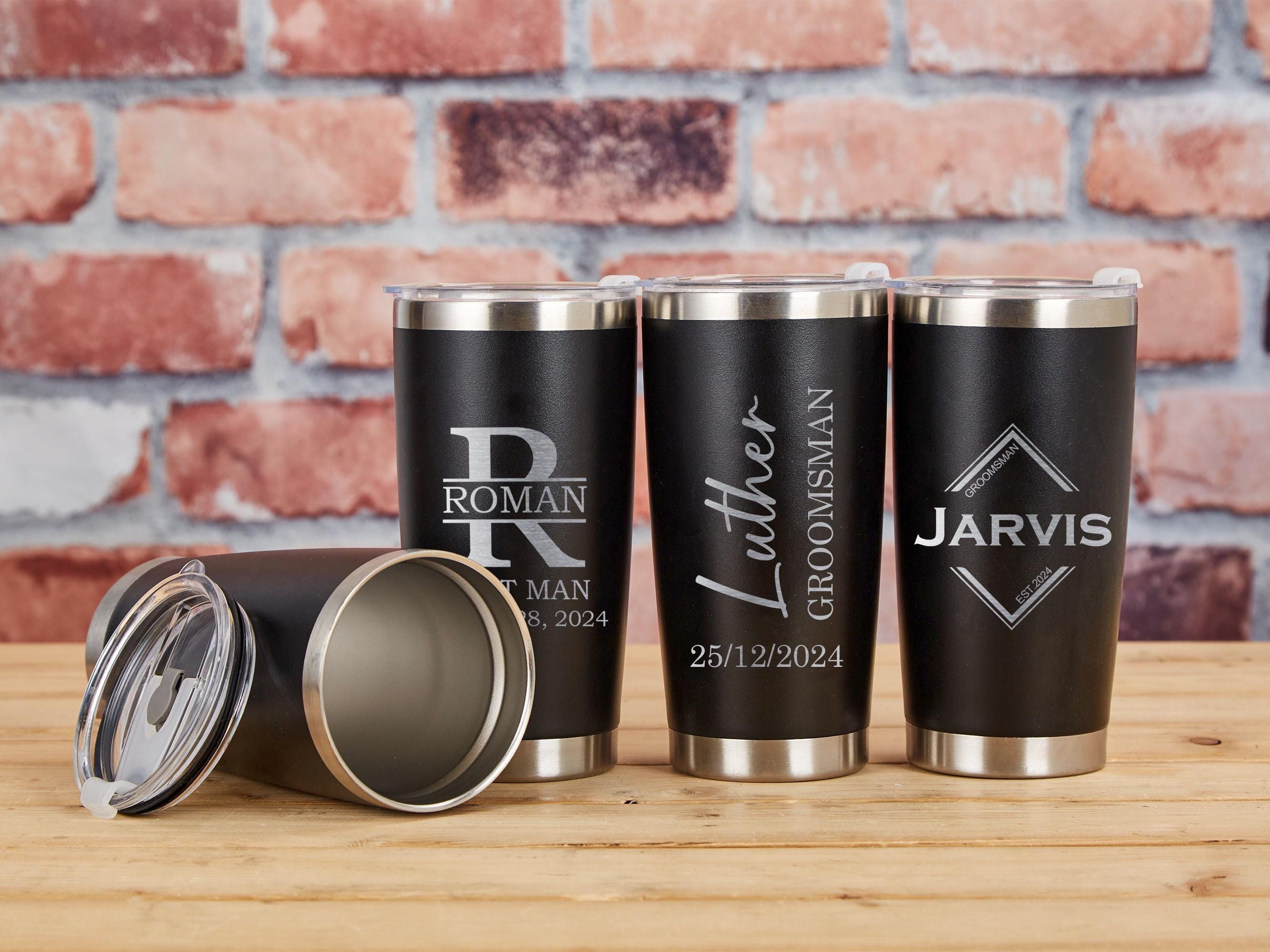 Groomsmen Gifts,Custom Tumbler for Men,Insulated Tumbler,Groomsmen Proposal, Best Man,Father of the Groom,Gifts for Dad, Boyfriend, Husband