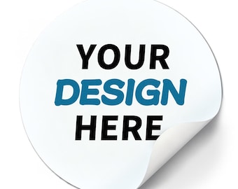 Custom Logo Stickers for Business , Personalized Packaging Labels, Small Business Branding Decals, Round Vinyl Stickers