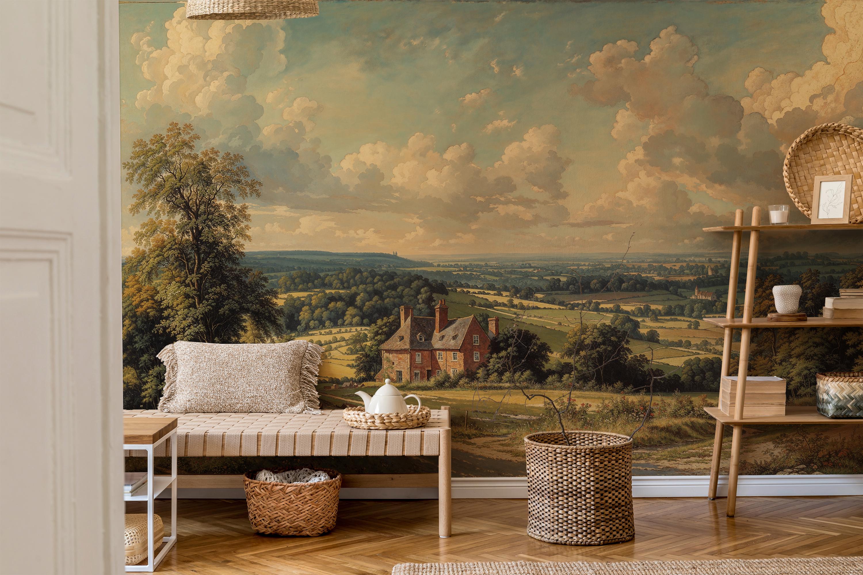 Panoramic Landscape Wallpaper Peel and Stick, Scenic Wall Murals ...