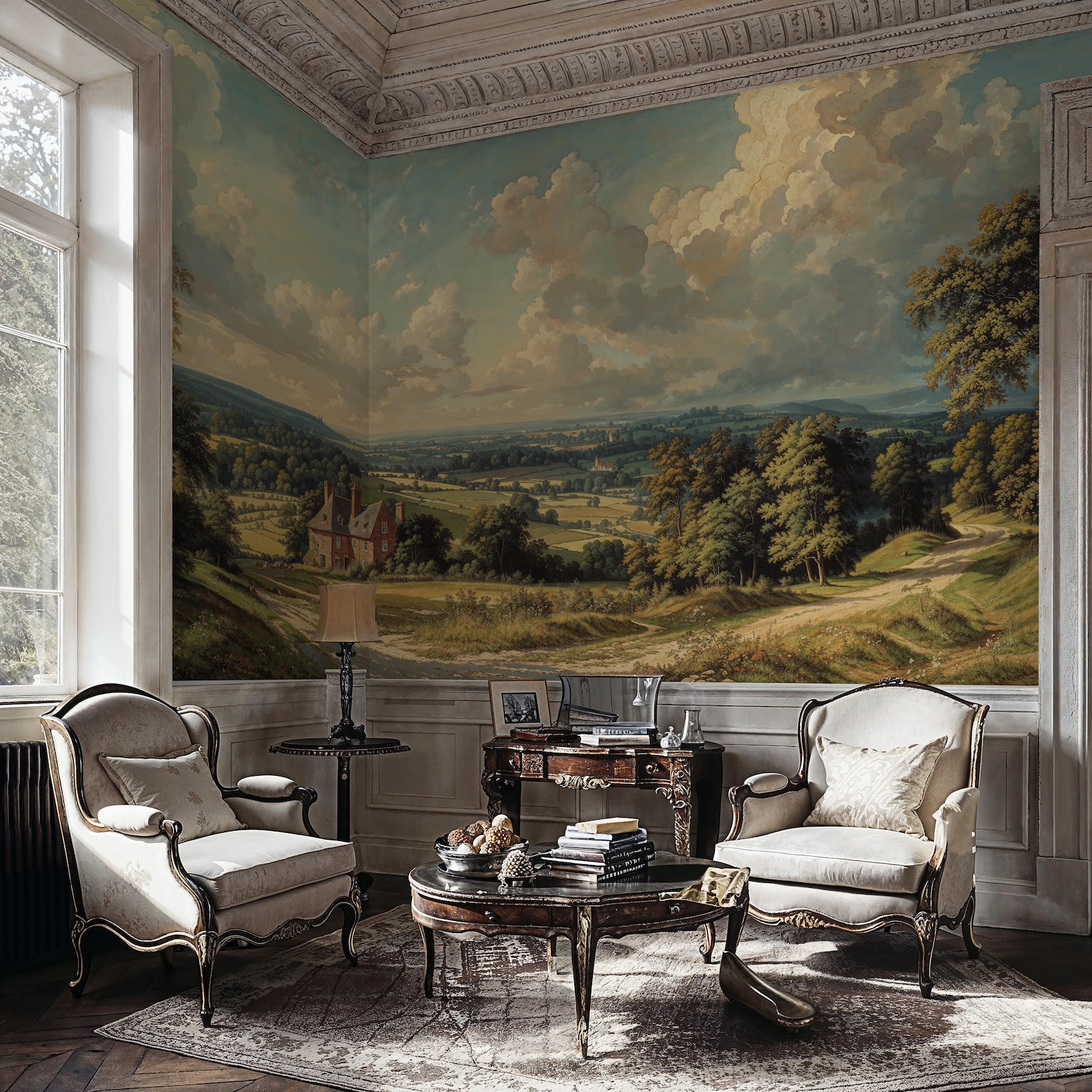 Panoramic Landscape Wallpaper Peel and Stick, Scenic Wall Murals ...