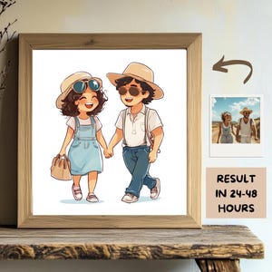 Custom Chibi Portrait Couple Chibi Art Commission Gift Cute Custom Chibi Portrait Anime Style Digital Chibi Custom Portrait Pet Character